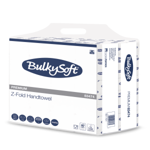 Bulkysoft premium Z-fold 2-lags 21,5 x 24cm 3000 stk/krt