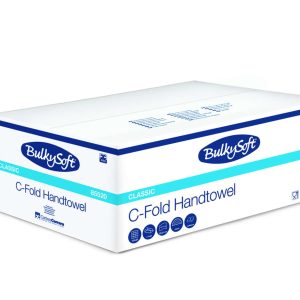 BulkySoft Håndklædeark C-fold 2-lag hvid 23 x 31/15,5 cm