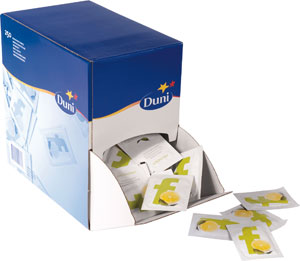 Vådserviet citrus i dispenserpak 71x51mm 6x250stk/kar