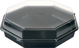 Octaview® 305 x 305 x 80 mm Sort 1-Rum - 75 stk/krt