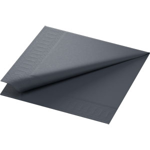 Napkins, 3-ply, 40 cm, black