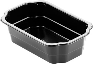 TRAY TAWAY PP BK 1-COMP 250X159X70 220x1/krt