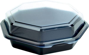 Octaview® 190 x 190 x 60 mm Sort 1-Rum - 210 stk/krt