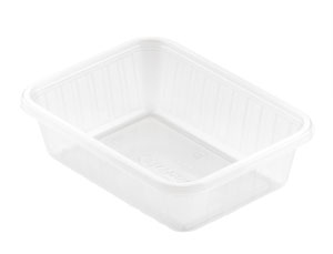 Fixpack rektangulær 350 ml Transparent 1-Rum 500stk/krt