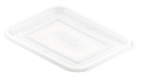 Låg til rektagulær fixpack bakke Transparent 500 stk/krt