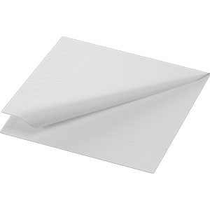 Napkins 3-PLY 24x24 cm, white