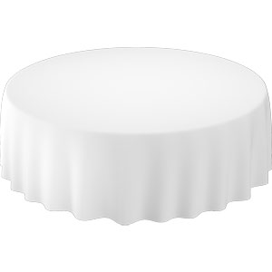 Evolin® borddug, rund Ø 240 cm Hvid