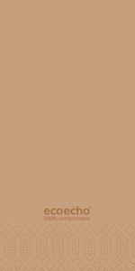 Serviet 40 x 40 cm eco Brown 2-lags 5x300stk/kar