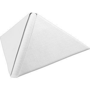 NAPKINS Dunilin 40X40CM WHITE 45x12/krt
