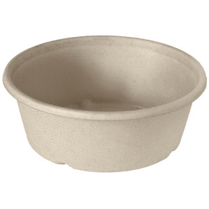 BOWL BAGASSE* BROWN 600 ML 40x12/krt