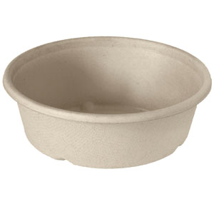 BOWL BAGASSE* BROWN 900ML 40x4/krt