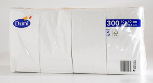 NAPKINS SRP 2-P 1/8 40CM WHITE 300x4/krt