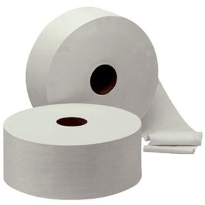 Toiletrulle, pristine, ekstra blød, jumbo, mini, hvid, nyfiber, 160m, Ø18cm, 2 lags