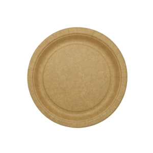 Kraft tallerken brun Ø18 cm 1000 stk/krt