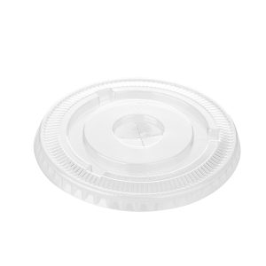 Fladt låg t/smoothiebæger, 14/16 oz, PET, Ø95 mm - 16x50 stk/krt