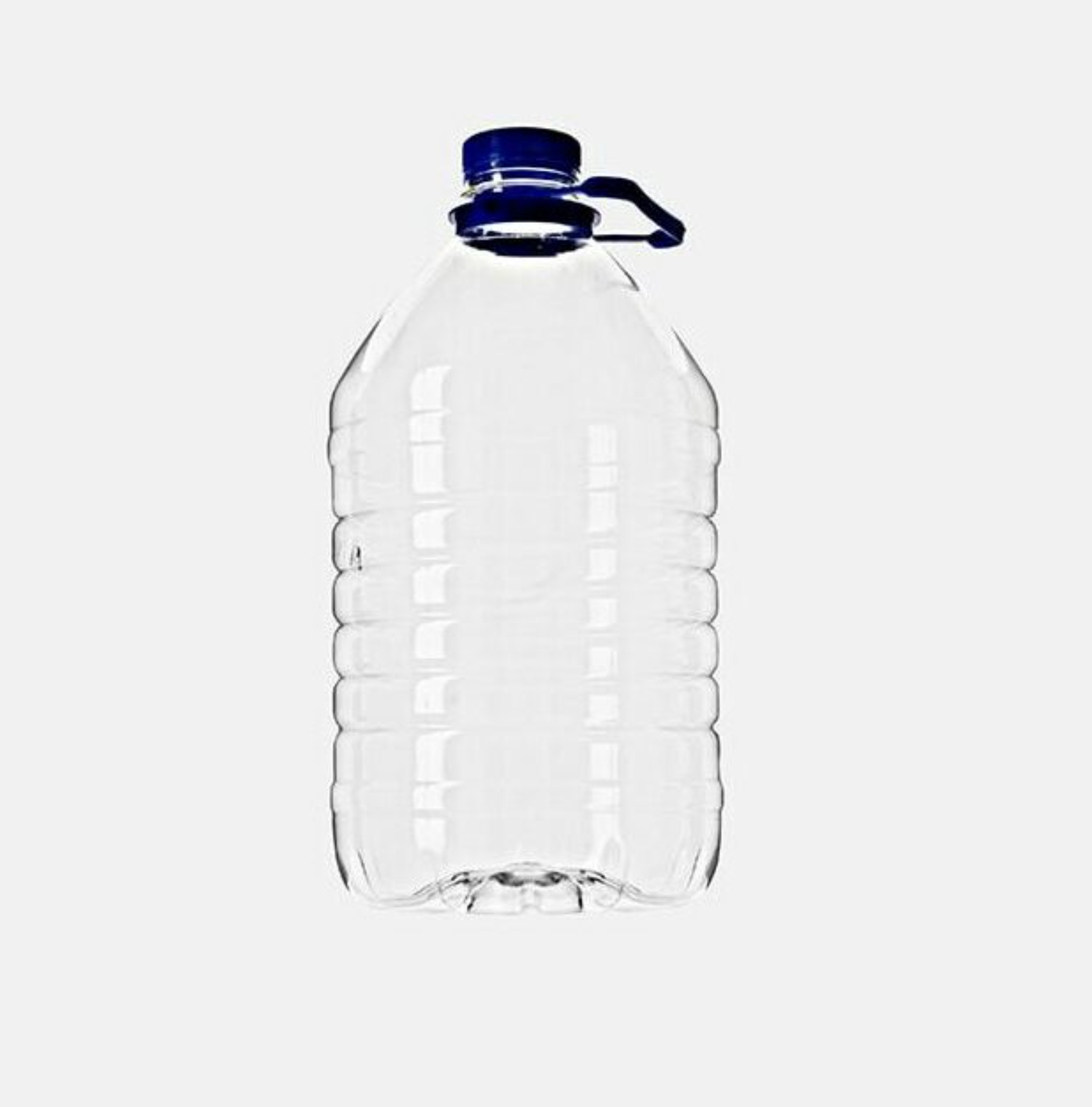 Dunk m/håndtag, 5000 ml inkl. blåt låg, PET
