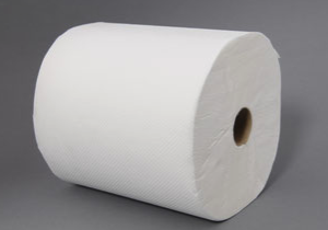 Håndklæderuller 2-lags, Ø19 cm 160m med hylse 6rl/krt.