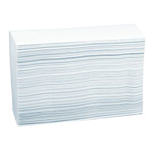 Håndklædeark Nyfiber Interfold 21x24 3000stk/krt.