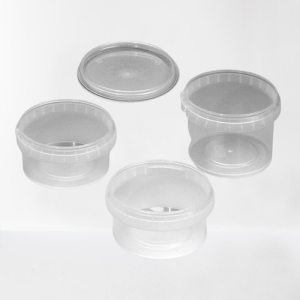 Plastbøtte + låg, PP, Ø118x87mm, 565ml