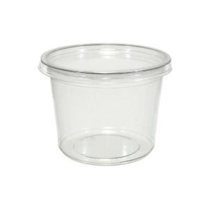 Bæger, Delipot, rund, klar PET 400ml, Ø101x76 mm