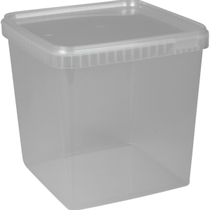 Condi bøtte, 192x192x191mm, 5000 ml, klar, PP, 1-rums 7 stk/pk