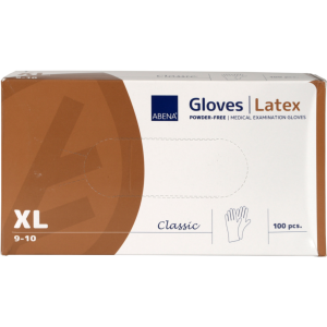 Latexhandsker, XL, natur, pudderfri 100 stk/pk