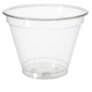 Plastbæger, 28cl, Ø95x73mm, RPET Klar - 800 stk/krt