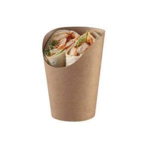 Bæger Wrap Ø80/60x70/110 mm Brun 1000 STK/krt