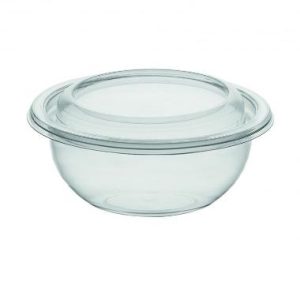 Bæger, deligreen 240 ml, Ø129x37 mm, rund, RPET, klar