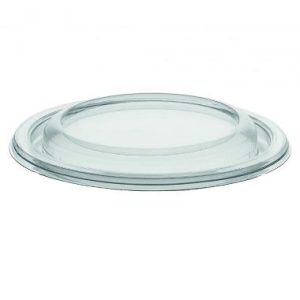 Plastlåg deligreen Ø129x16 mm rund flad rpet klar