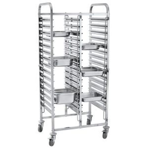 Dubbel vogn, 30x, GN 1/1, 740x550x1730mm
