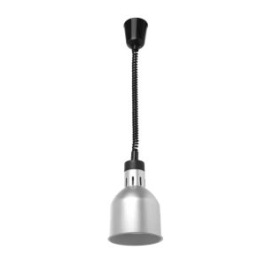 Värmelampa Höj & Sänkbar cylindrisk Silver 230V, 250W