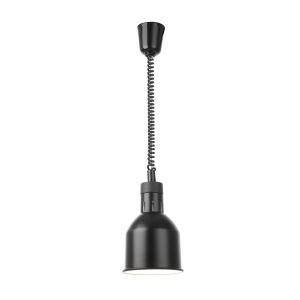 Värmelampa Höj & Sänkbar cylindrisk Svart 230V,