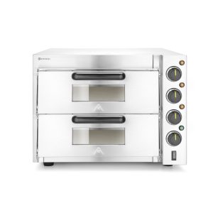 Dubbeldäckad pizzaugn, 230V, 3000W, 580x560x435mm