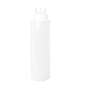 Dressingflaska transparent 3 pipar 70cl