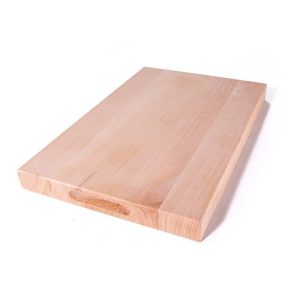 Skärbräda i bok med handtag, oljad – 600x300x40mm
