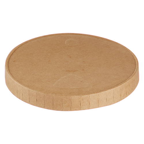Paplåg PE 2-4oz 60-110ml natur Ø62mm brun ubleget 1500stk/krt