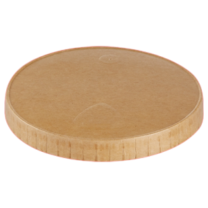 Paplåg PE 5-8oz 150-230ml natur Ø90mm brun ubleget 1000stk/krt