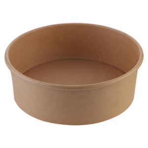 Salat skål i Pap 20oz 500ml Ø150/132x50mm natur brun ubleget