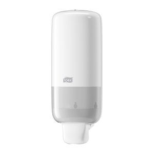 Dispenser, skumsæbe, tork, elevation, S4, hvid, plast