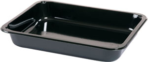 TRAY, MENU, CPET, BK, 1-COMP, 225X175X34