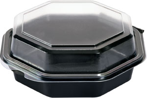 Octaview® 160 x 160 x 60 mm Sort 1-Rum - 405 stk/krt