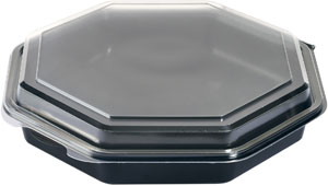 Octaview®, 230x230x50 mm, sort, 1-rum