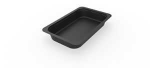1/4 GN Menu-forme 263 x 161 x 40 mm Sort 1-Rum