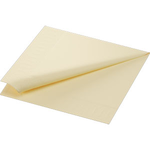Napkins, 3-ply, 40x40 cm, cream