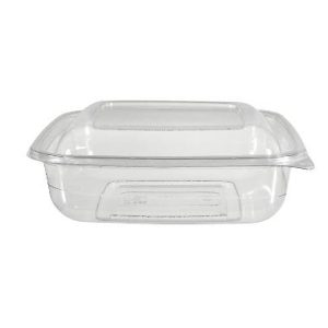 Bowle, kvad, klar, PET, 1000ml, 185x185x55 mm
