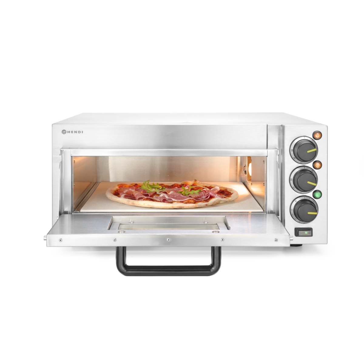Kompakt pizzaovn, 230V, 2000W, 580x560x275mm - Billede 3