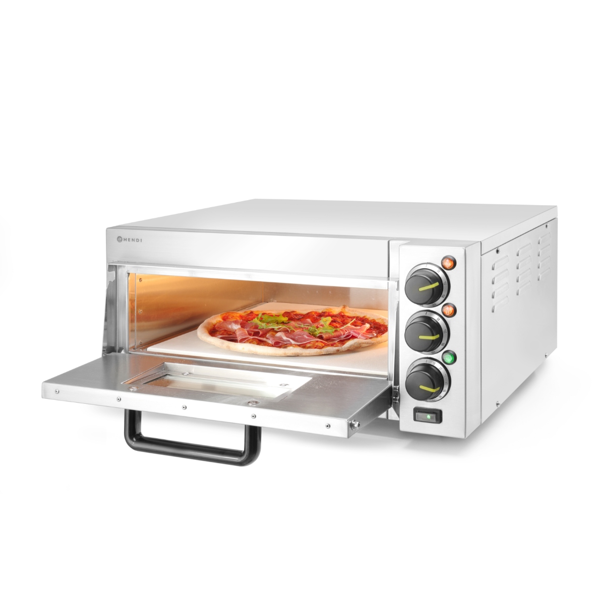 Kompakt pizzaovn, 230V, 2000W, 580x560x275mm - Billede 4