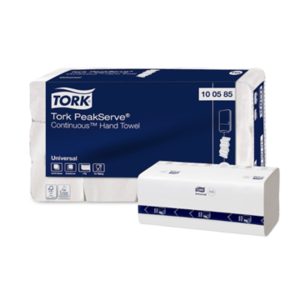 Håndklædeark Tork Universal H5 PeakServe Continuous 1-lag 22.5x20.1 cm Hvid