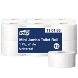 Toiletpapir Tork Advanced T2 Jumbo Mini 1-lag Ø18.8 cm 240 m